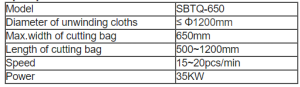 مشخصات دستگاه دوخت و برش SBTQ-650