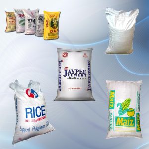 گونی‌های بافته شده HDPE/PP به‌طور ایده‌آل مناسب برای مواد ساختمانی، سیمان، کود، اوره، پتاس، پلاستیک، پلیمرها، گلوله‌های پلاستیکی و غیره می‌باشند.