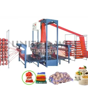 دستگاه گردباف کیسه توری چهار شاتل SBY-650X4 برای کیسه پیاز
